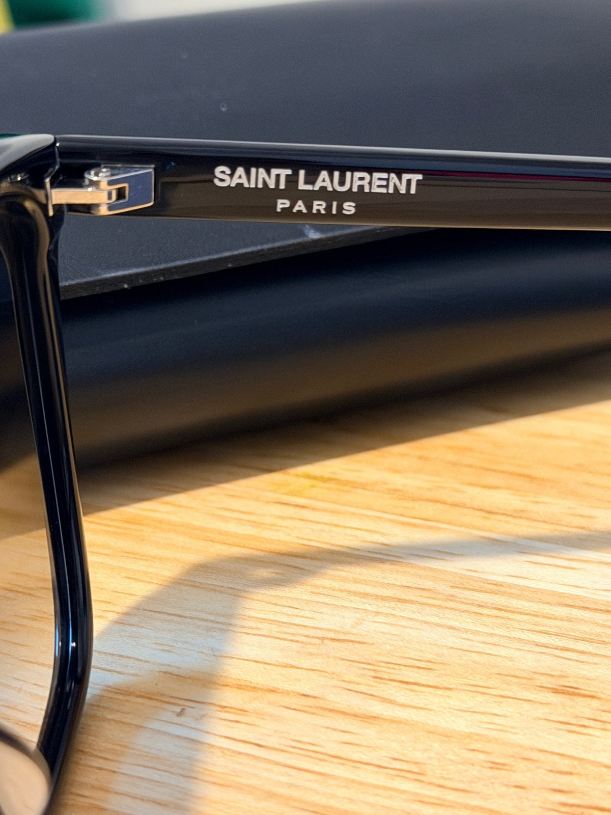 Saint Laurent SL175 Black Oversized Square Sunglasses New with Case