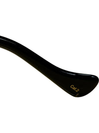 Gucci Oversized Black Square Sunglasses with Gold GG Logo
