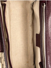 Gucci Bamboo Handle GG Supreme Canvas Shoulder Bag