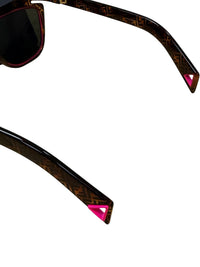 Fendi FF0384 Tortoise Shell Sunglasses with Pink Accents