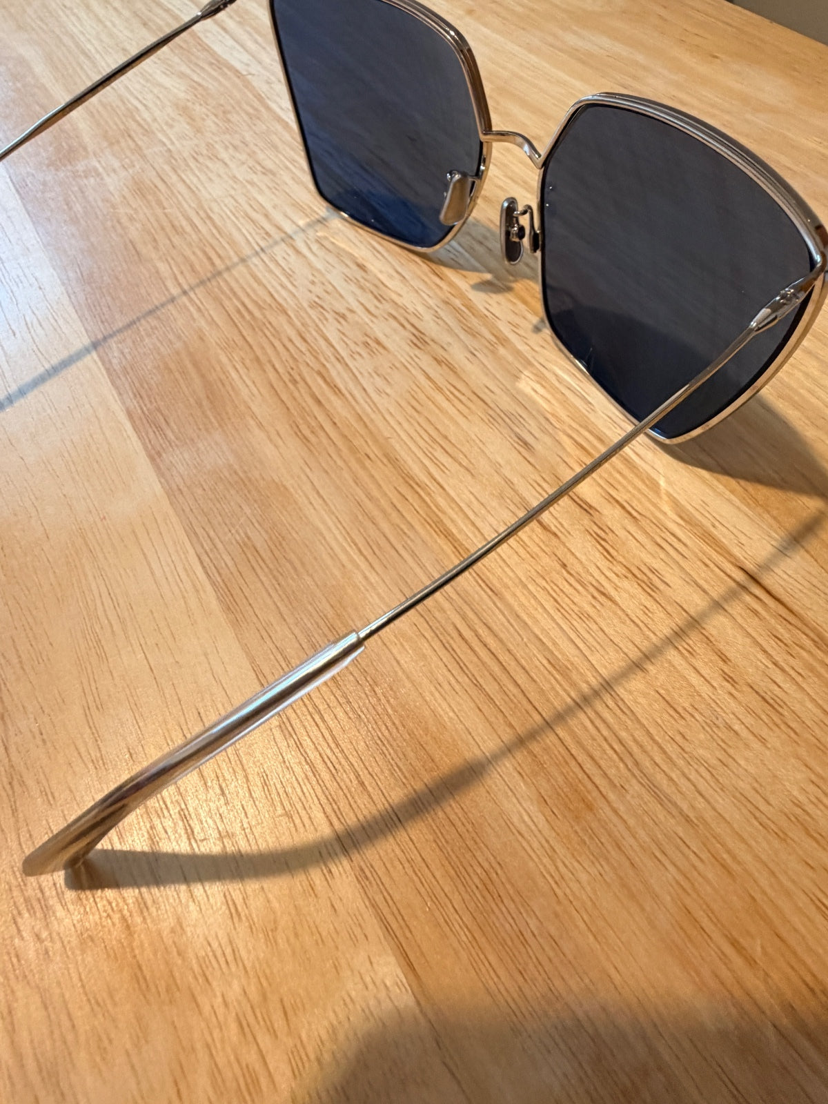 Celine CL40135U 16V Silver Blue Sunglasses 65mm New with Case and Box