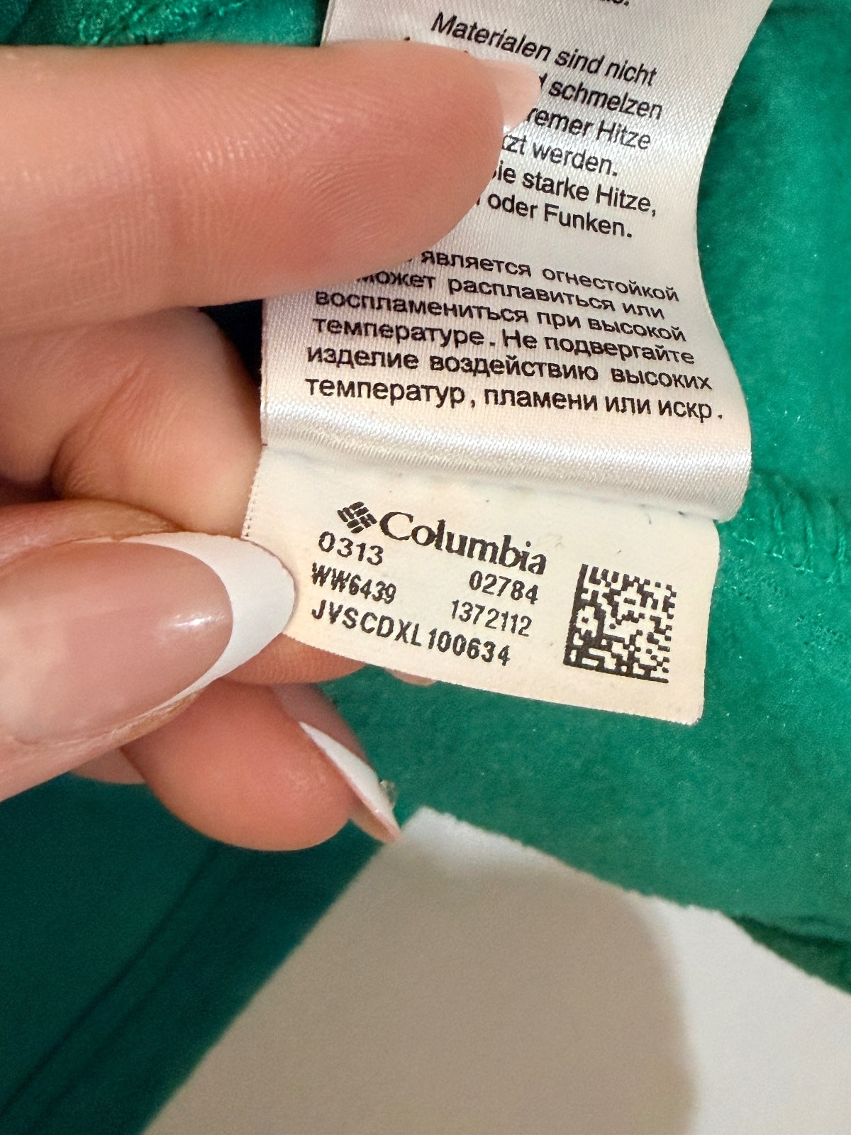 Columbia Teal Full-Zip Fleece Jacket 1X