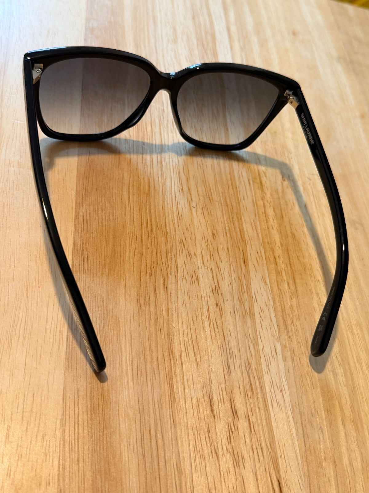 Saint Laurent SL175 Black Oversized Square Sunglasses New with Case