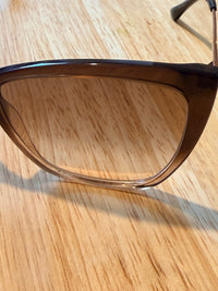 Jimmy Choo Brown Gradient Cat Eye Sunglasses with Crystal Detail