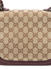 Gucci Bamboo Handle GG Supreme Canvas Shoulder Bag