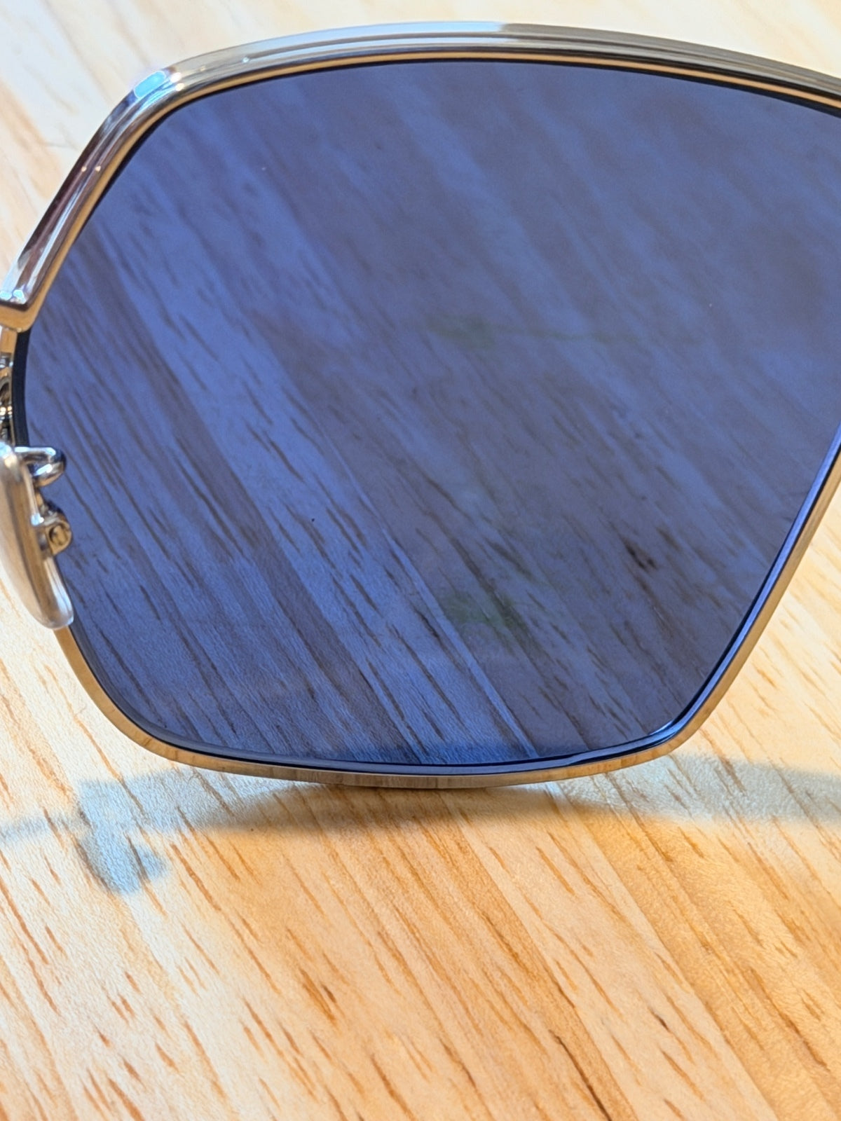 Celine CL40135U 16V Silver Blue Sunglasses 65mm New with Case and Box