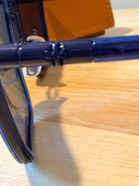 Tory Burch TY6090 Blue Aviator Sunglasses with Case