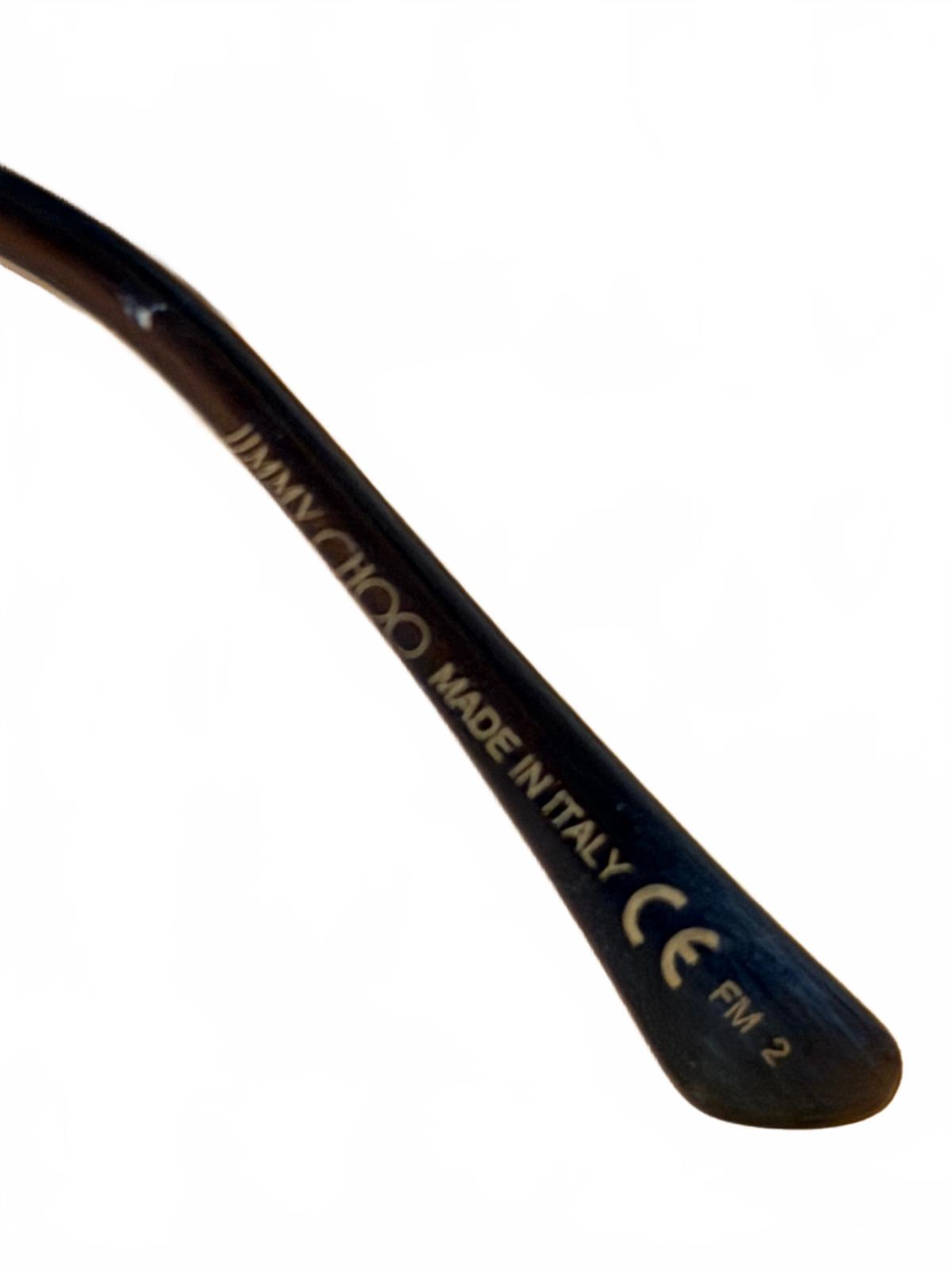 Jimmy Choo Brown Gradient Cat Eye Sunglasses with Crystal Detail