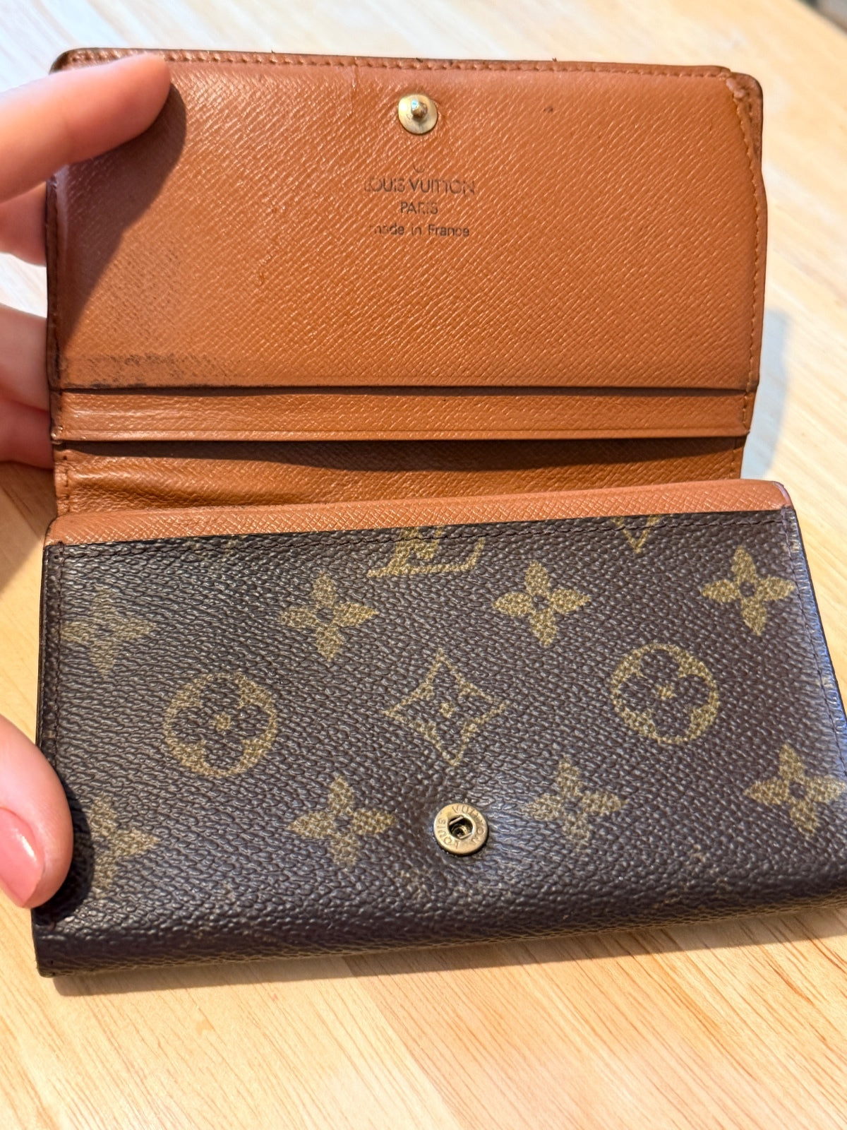 Louis Vuitton Monogram Canvas Wallet Made in France