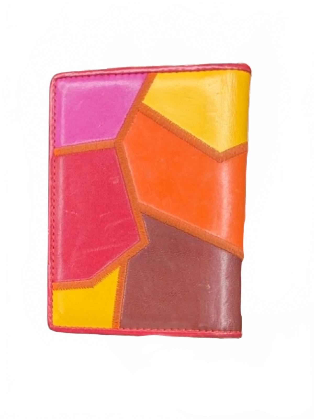 Yves Saint Laurent Vintage Color Block Leather Wallet