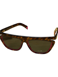 Fendi FF0384 Tortoise Shell Sunglasses with Pink Accents