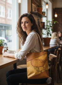 Alviero Martini 1A Classe Geo Classic Leather Tote Bag