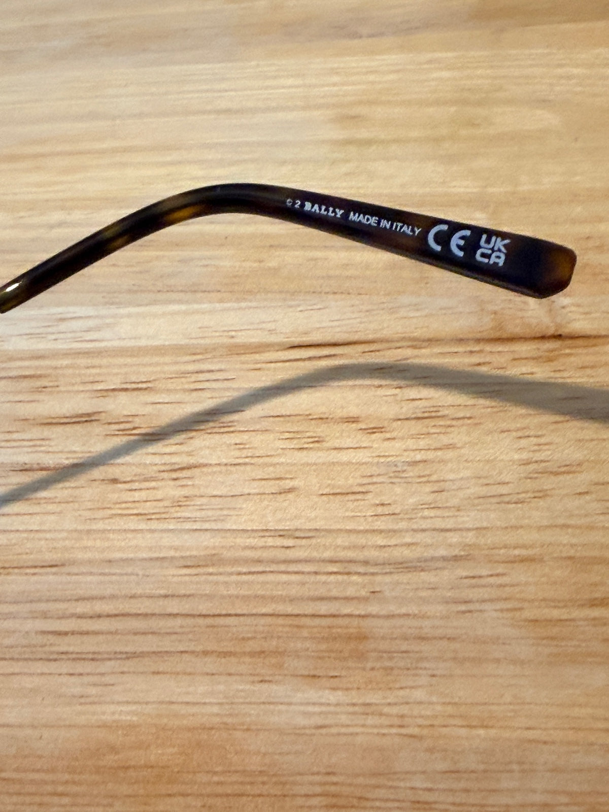 Bally BY0106/H-12E Unisex Black Metal Aviator Sunglasses New