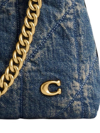 Coach Juliet Denim Shoulder Bag 25 Gold Hardware New with Tags