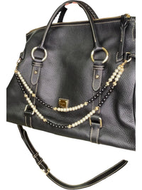 Dooney & Bourke Black Pebbled Leather Satchel