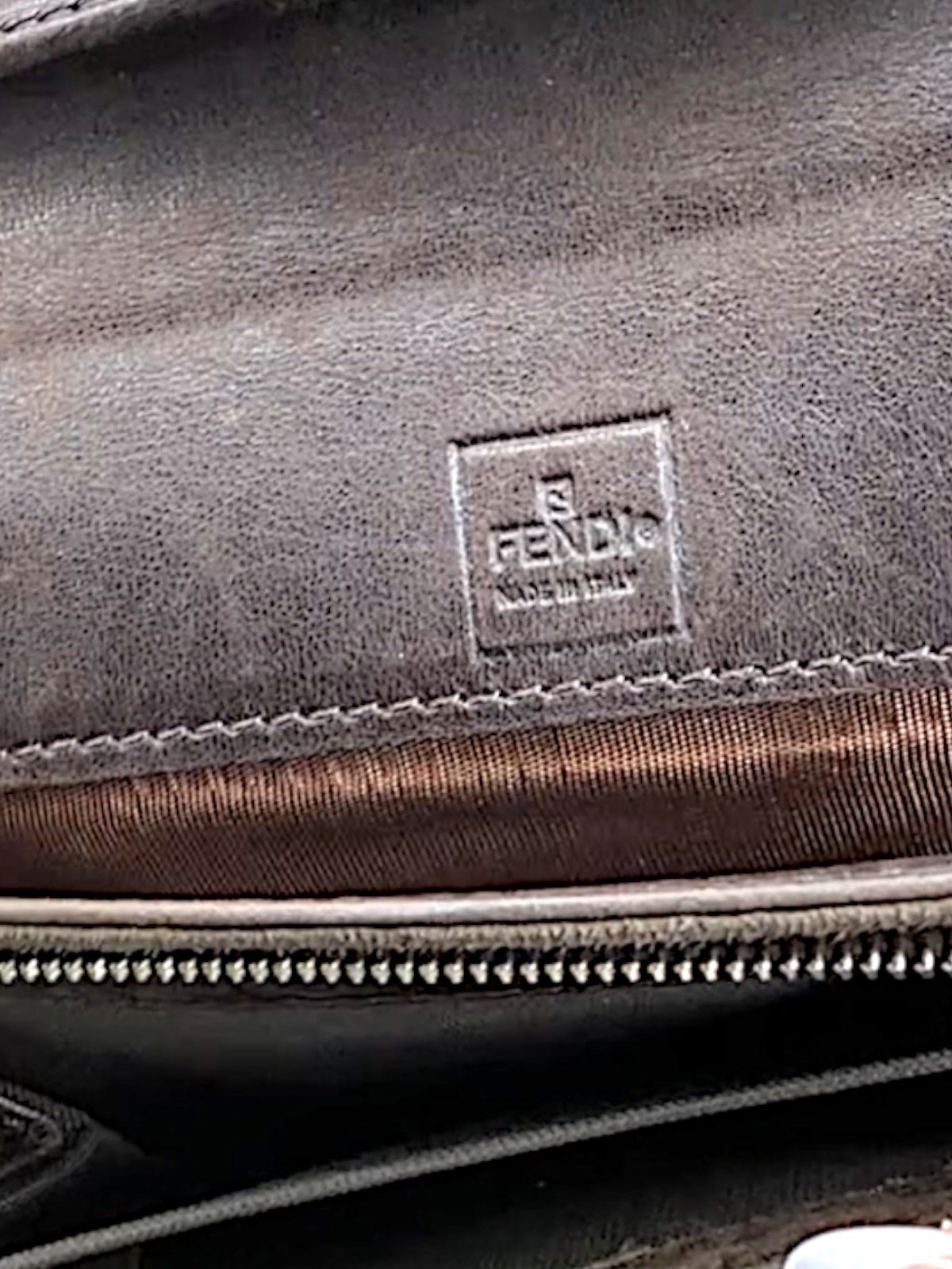 Vintage Fendi Zucca FF Monogram Canvas Wallet Brown