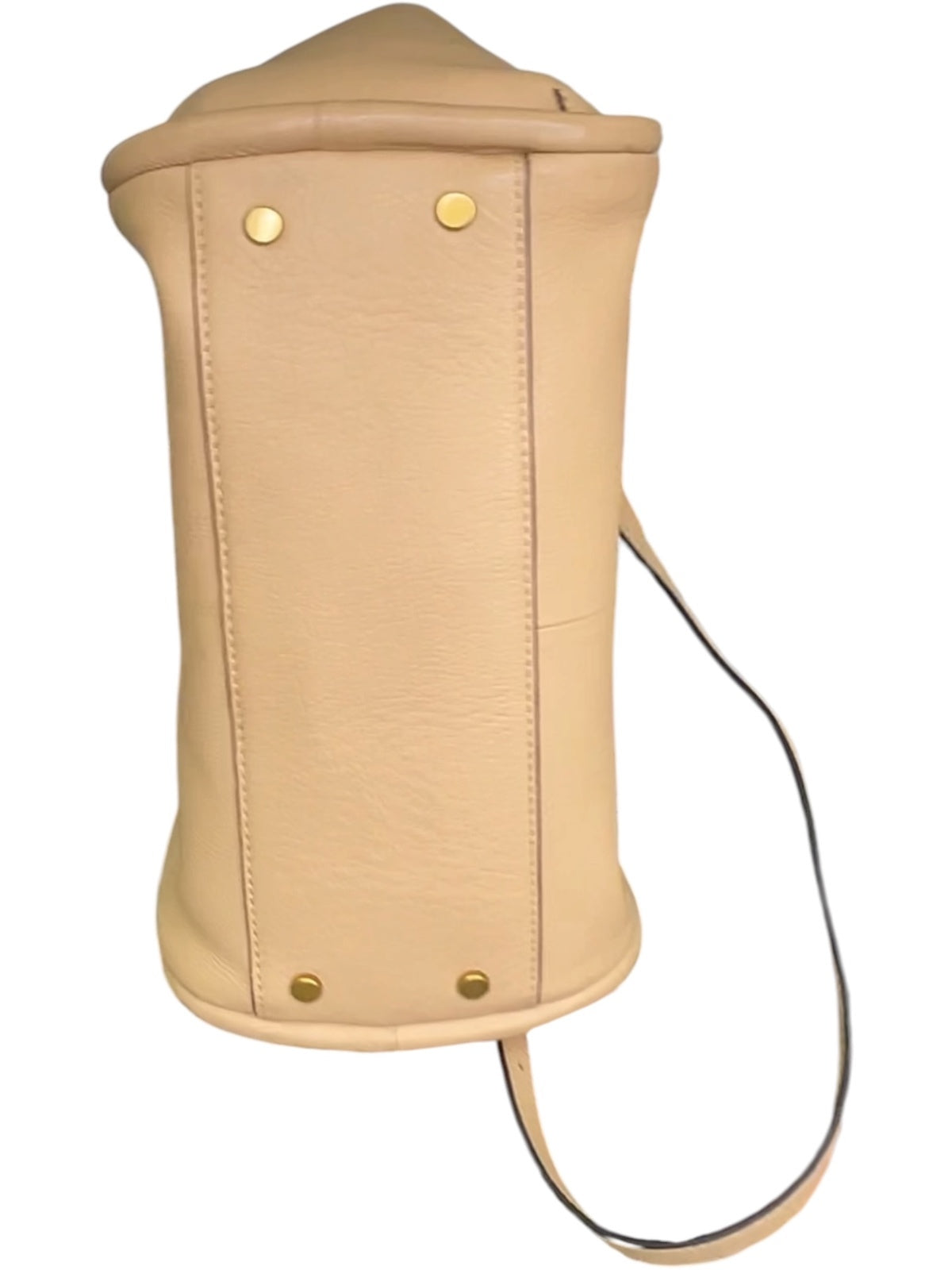 Antonio Melani Beige Leather Tote Shoulder Bag Satchel