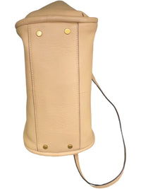 Antonio Melani Beige Leather Tote Shoulder Bag Satchel