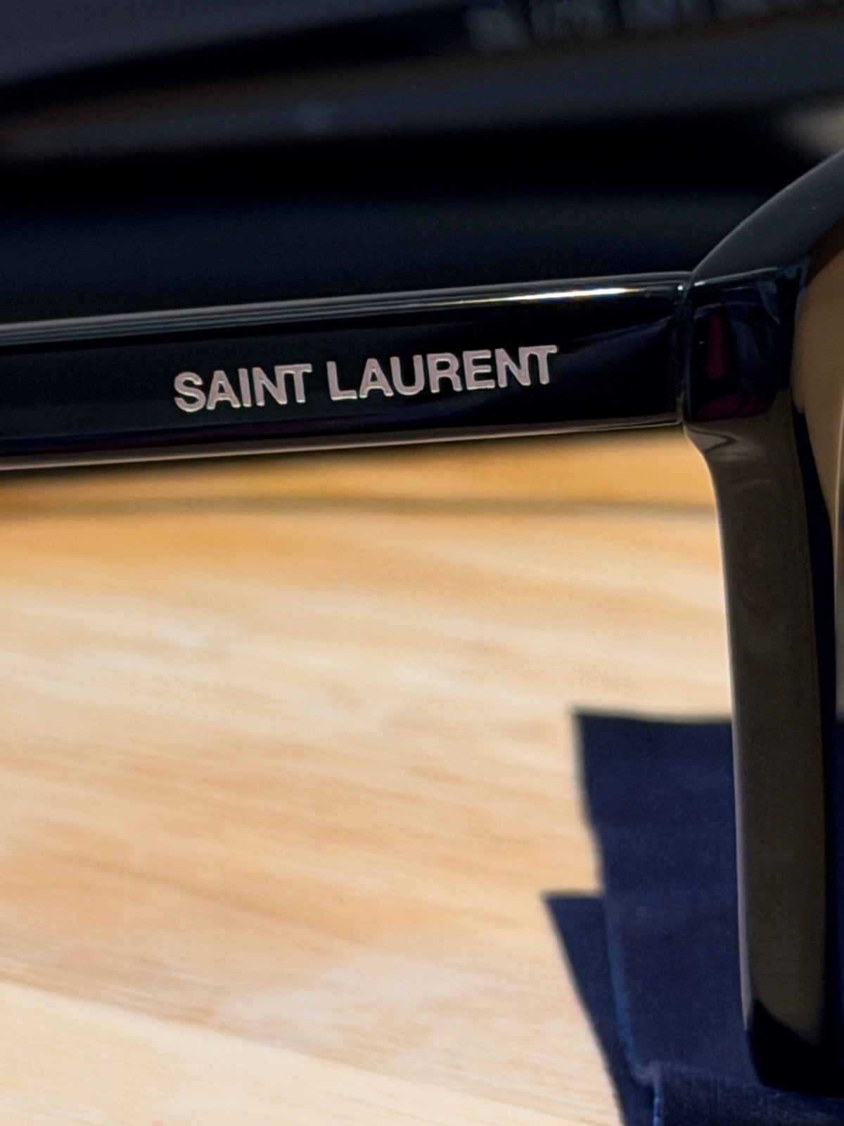 Saint Laurent SL175 Black Oversized Square Sunglasses New with Case