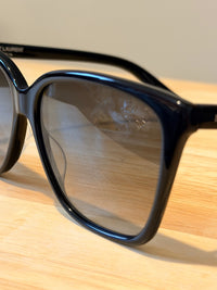 Saint Laurent SL175 Black Oversized Square Sunglasses New with Case