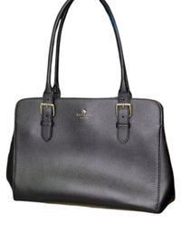 Kate Spade New York Black Saffiano Leather Large Shoulder Tote Work Laptop Bag