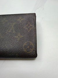 Louis Vuitton Vintage Monogram Continental Long Snap Wallet Brown