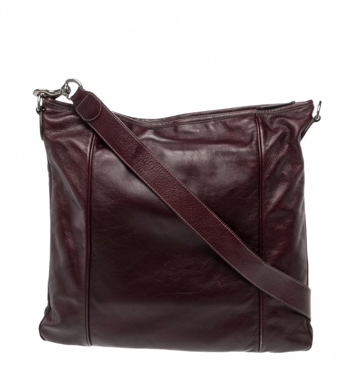 Gucci Vintage Burgundy Leather Crossbody Bag