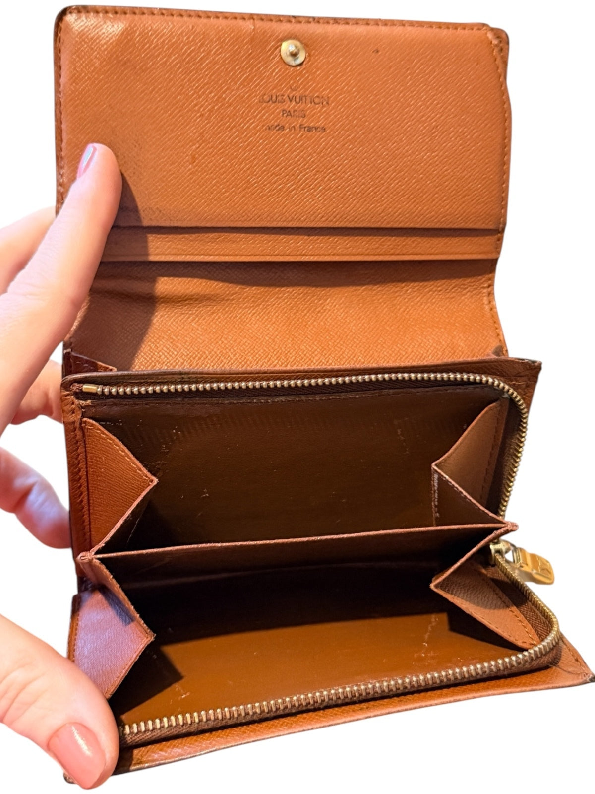 Louis Vuitton Monogram Canvas Wallet Made in France