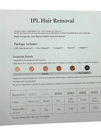 IPL Hair Removal Device with Goggles and Adapter - Purple