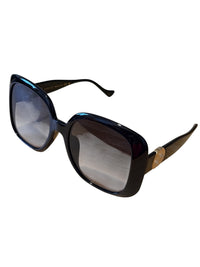 Gucci GG1029SA 001 Black Square Sunglasses Gray Gradient 57mm