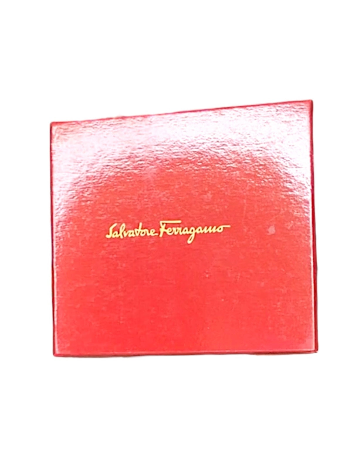 Salvatore Ferragamo Black Leather Wallet with Pink and Gold Flower Accent