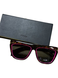 Fendi FF0384 Tortoise Shell Sunglasses with Pink Accents