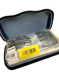 Gucci Oversized Black Square Sunglasses with Gold GG Logo