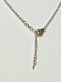 Moissanite authentic silver tone necklace 16”-18” New N3
