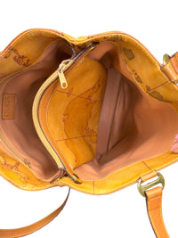 Alviero Martini 1A Classe Geo Classic Leather Tote Bag