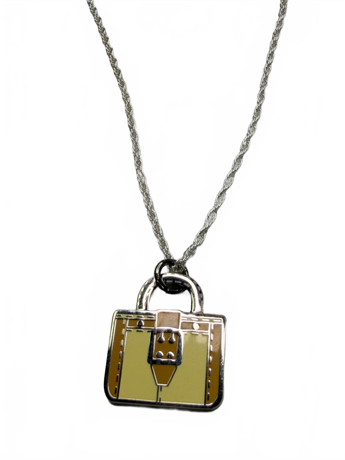 Coach Silver Charm Authentic with 925 Chain Necklace