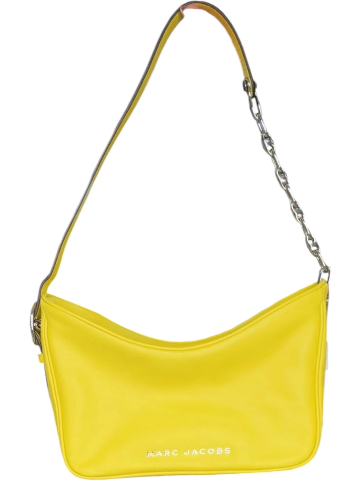 Marc Jacobs Yellow Leather Shoulder Bag with Chain Strap