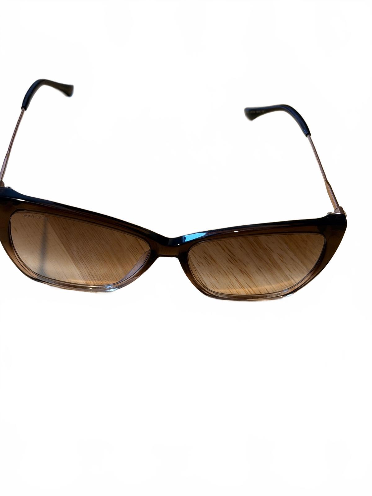 Jimmy Choo Brown Gradient Cat Eye Sunglasses with Crystal Detail