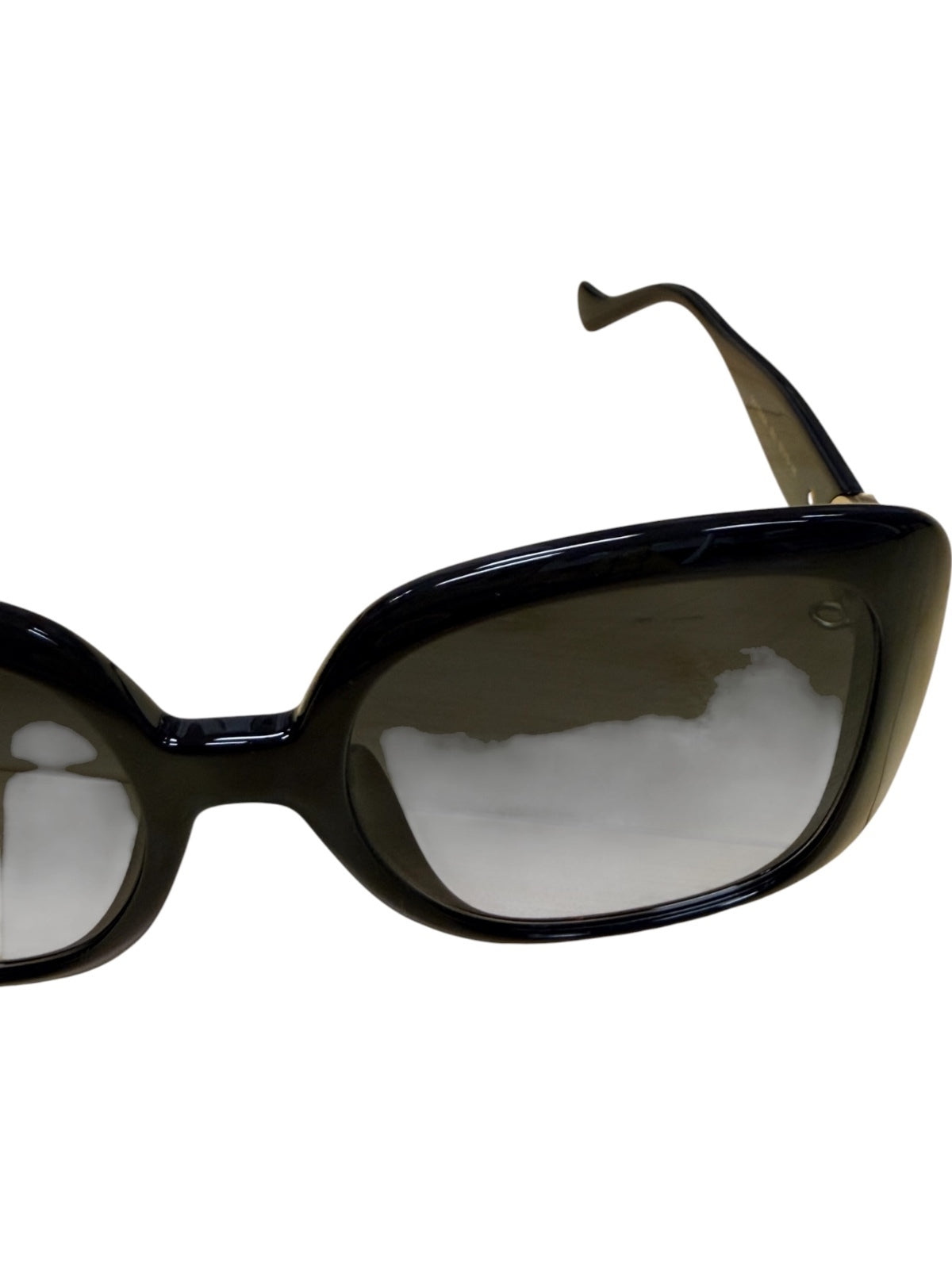 Gucci Oversized Black Square Sunglasses with Gold GG Logo