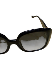 Gucci Oversized Black Square Sunglasses with Gold GG Logo