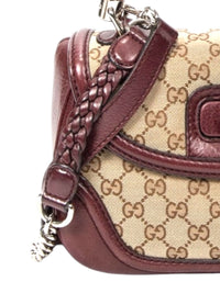 Gucci Bamboo Handle GG Supreme Canvas Shoulder Bag