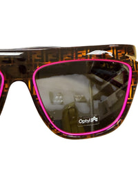 Fendi FF0384 Tortoise Shell Sunglasses with Pink Accents