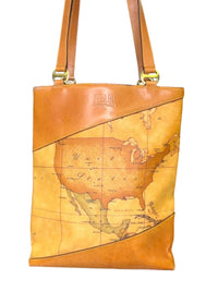 Alviero Martini 1A Classe Geo Classic Leather Tote Bag