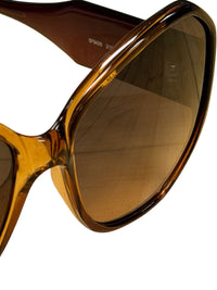 Ferragamo Brown Gradient Lens Sunglasses with Gold Logo Detail