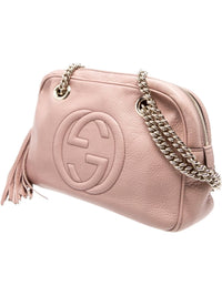Gucci Soho Disco Pink Leather Crossbody Bag