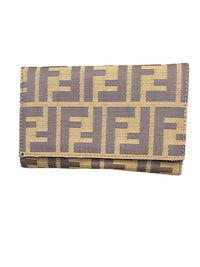 Vintage Fendi Zucca FF Monogram Canvas Wallet Brown