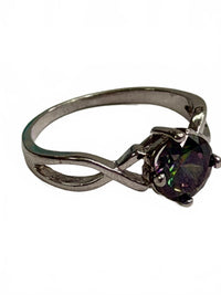 Sterling Silver Ring with Mystic Topaz Stone