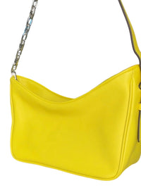 Marc Jacobs Yellow Leather Shoulder Bag with Chain Strap