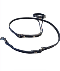 Coach Rare Black Signature Jacquard Authentic Dog Collar and Leash Set