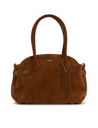 Coach Soft Suede Empire Carryall 21 in Warm Brown Crossbody new with tags